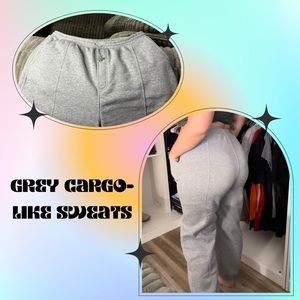 grey cargo sweats